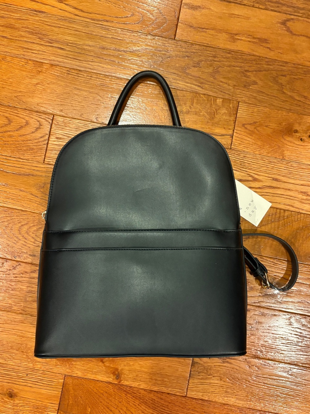 Black Leather Backpack
